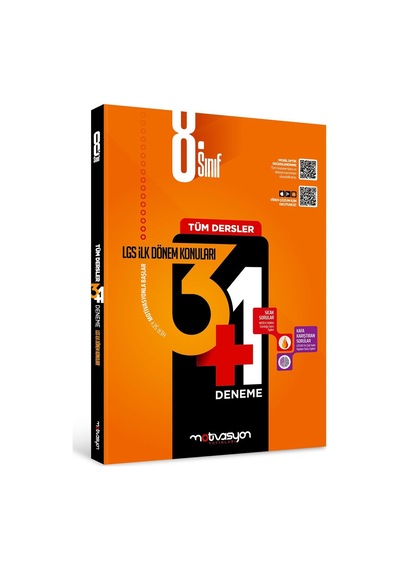 Motivasyon 8. Sınıf Tüm Dersler 3+1 İlk Dönem Deneme
