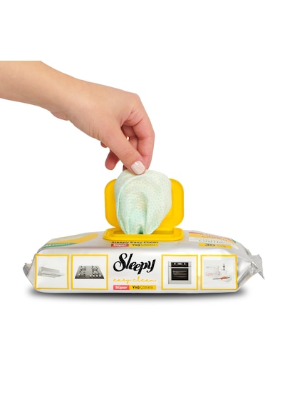 Sleepy Easy Clean Süper Yağ Çözücü Yüzey Temizlik Havlusu&Mendili 30 Yaprak