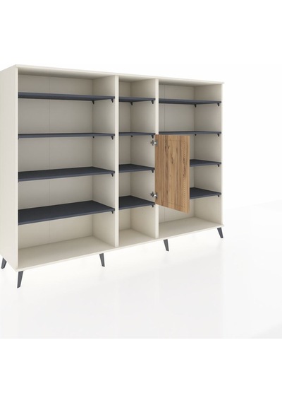 Hyperion Dolap 12 Raflı Tek Kapaklı 220x44x163 Aytaşı-çam/antrasit Atlas Çam/antrasıt - Aytası Hyperion Dolap 12 Raflı Tek Kapaklı 220x44x163 Aytaşı-çam/antrasit Atlas Çam/antrasıt - Aytası