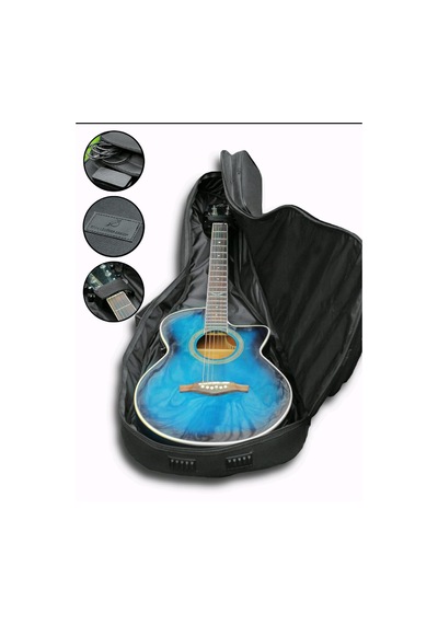 3/4 Siyah Profesyonel Gigbag Klasik 3/4 Gitar Kılıfı - Çantası - Su Geçirmez