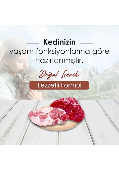 Bonnie Sığır Etli Yetişkin Kedi Maması 10 KG