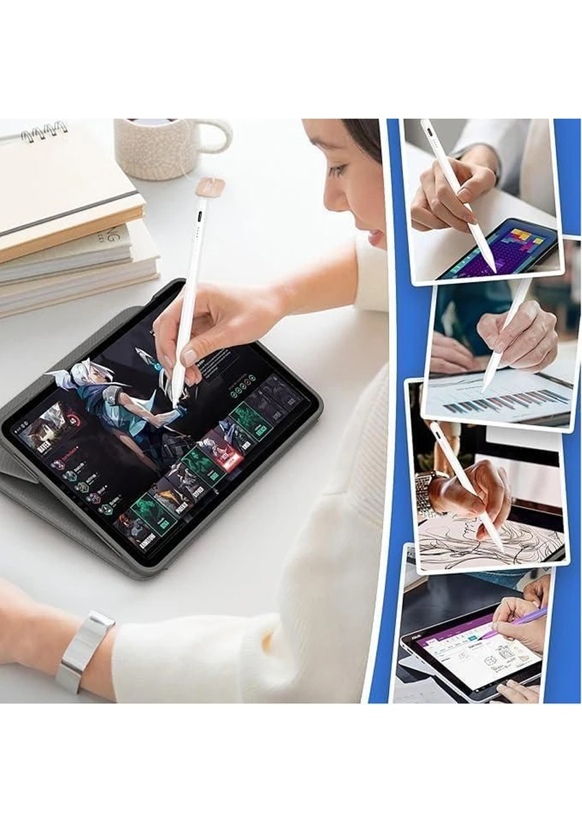 Universal Stylus Pen Şarjlı Dokunmatik Kalem Usb-c İos Android Windows Tablet Telefon Uyumlu 1 ADET
