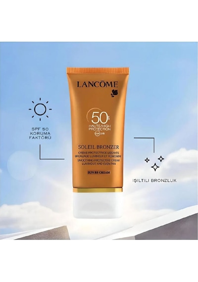 Soleil Bronzer Spf 50 Bb Cream 50ml - Işıltılı Ve Eşit Bronzluk İçin Güneş Koruyuculu Krem