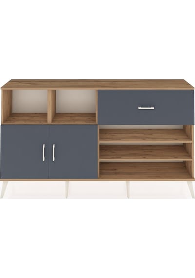 Arges Konsol 6 Raflı Tek Çekmeceli 2 Kapaklı 176x30x99 Çam-antrasit Antrasıt - Atlas Çam Arges Konsol 6 Raflı Tek Çekmeceli 2 Kapaklı 176x30x99 Çam-antrasit Antrasıt - Atlas Çam