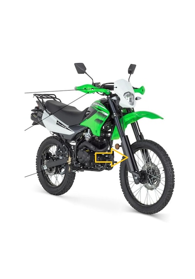Mondial X-treme Max 200 Ön Amortisör Dekoratif Kapak Sağ Sol İthal Ön Amortisör Dekor