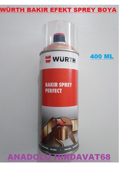 Würth Bakır Efekt Sprey Boya Bakır Perfect 400 ML Germany