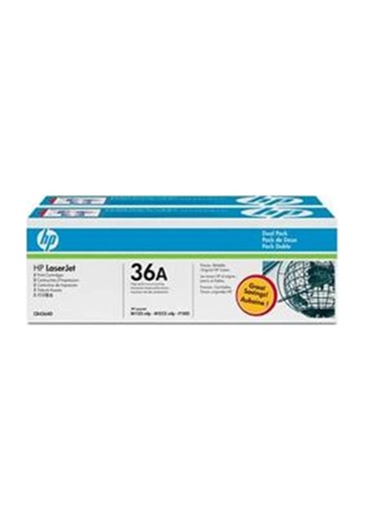 Hp 36a Black Siyah Çiftli 2.000 Sayfa Toner Cb436ad Kdo