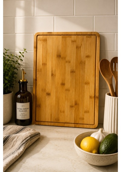 Cutler - Bambu Kesme Tahtası 39 Cm Bambu