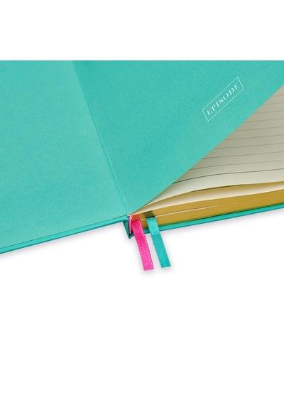 17x24 Ciltli Colourblock Duo - Teal Raspberry Çok Renkli