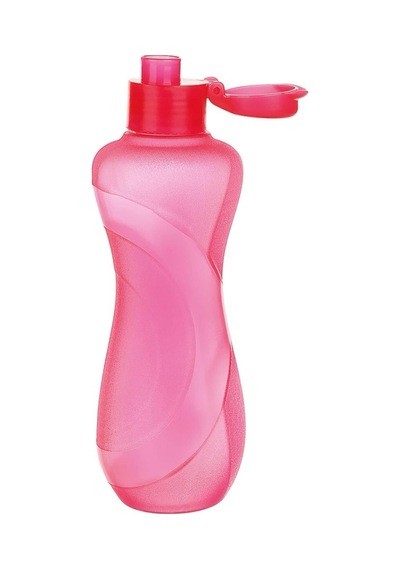 Şeffaf Life Matara 750ml Kolay Kapak Suluk Su Şişesi Kırmızı Kırmızı Plastik Diğer