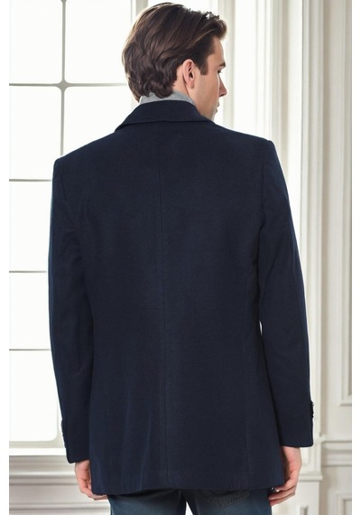 Plt9206 Dewberry Erkek Palto-lacivert Lacivert