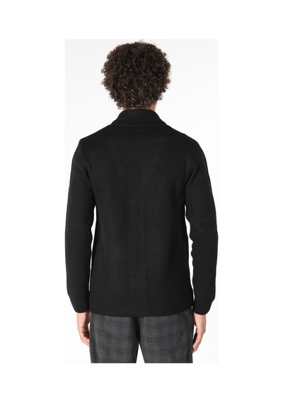 Colin's Slim Fit Düğmeli Siyah Erkek Hırka CL1059692_Q1.V2_BLK