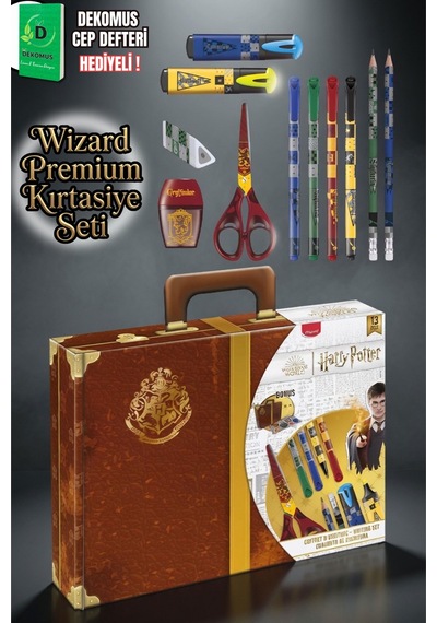 Maped X Dekomus Lisanslı Harry Potter Magic School Collection Özel Kutulu 16 Parça Premium Kırtasiye Seti Altın