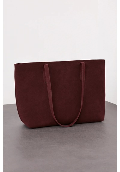 Bbbutikbasic Dora Nubuk Çanta Hn1090 Bordo