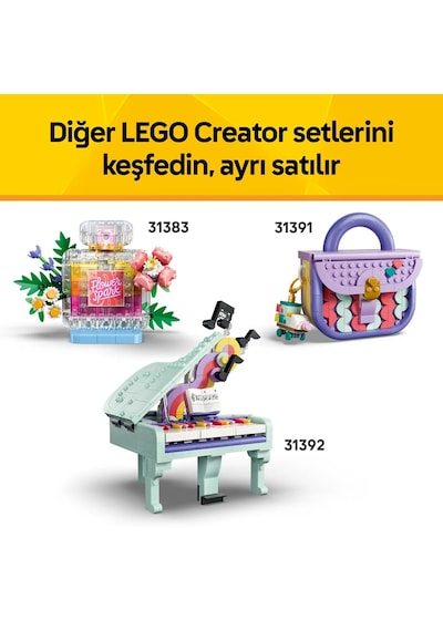 LEGO® Creator 3’ü 1 arada Çiçekli Tablo 31390 - 8+ Yaş için Çerçeve veya Palet ve Resim Olabilen Oyuncak Yapım Seti (348 Parça)