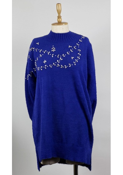 Nuss Ns-26k7002-s Saks Renk Tunik Çok Renkli