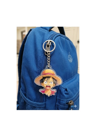 Owl Bag One Piece - Luffy Desenli Acrylic Anahtarlık Çanta Süsü Mıx
