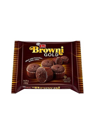 Eti Browni Gold Çikolatalı Mini Kek 12 x 180 G