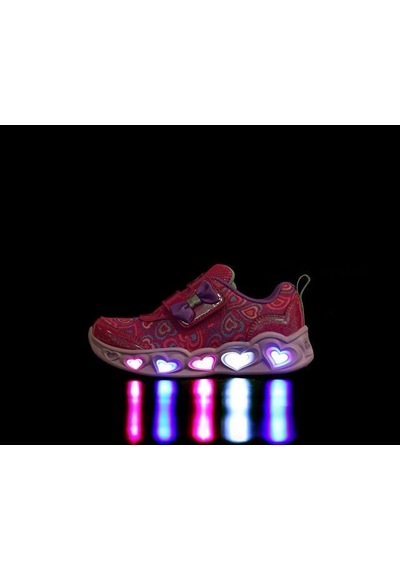 Skechers Heart Lıghts Boogıe Land Bebek Günlük Işıklı Ayakkabı 303258n-hpmt Pembe Renkli