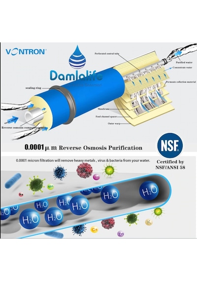 Su Arıtma Ulp2012- 100 Gpd Vontron Membran Filtre