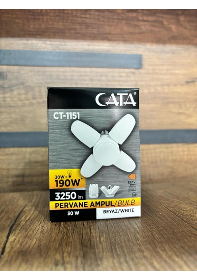 Ct1151 30 Watt 4 Kollu Pervane Led Ampul Beyaz Işık