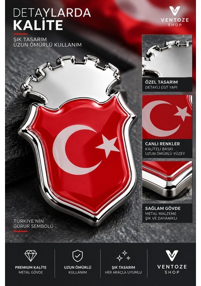2 Adet Elite Arma Araç Sticker Ayna Pleksi 5,5x4 Cm Bayrak