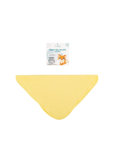 Novibaby 6’lı Bebek Ağız Mendili – Sunrise - Salya Mendili Ağız Silme Mendili 100% Pamuk 20x20cm Sarı - Yeşil