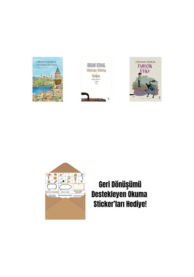 İstanbul İstanbul Ciltli + Müfettişler Müfettişi - Üçkâğıtçı 2 Kitap Bir Arada + Farecik Uyku + Okuma Sticker'ları