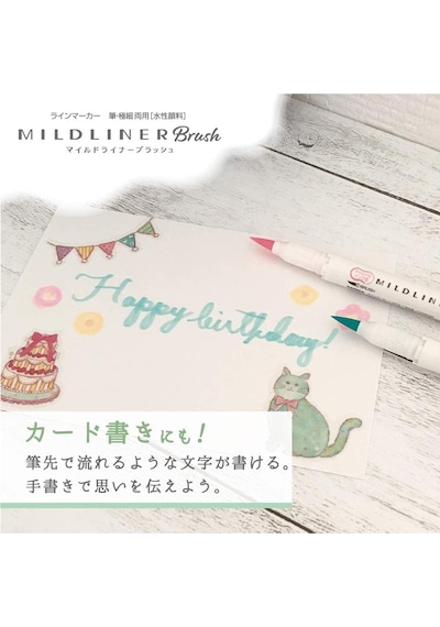 Zebra Mıldlıner Brush Pen N-5c-n Set Çok Renkli