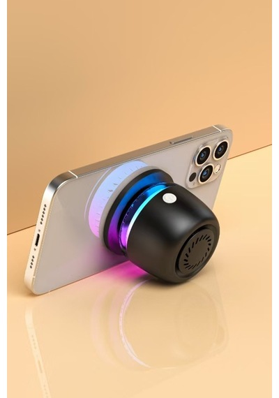 M99 Magsafe Uyumlu Rgb Işıklı Bluetooth Hoparlör - Mıknatıslı Mini Ses Bombası