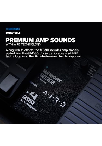 Me-90 Gitar Çoklu Efektler 11 Aird Amp Modeli 60 Gt-1000 Efekt 8 Ayak Düğmesi Ve Yenilenmiş Expression Pedalı