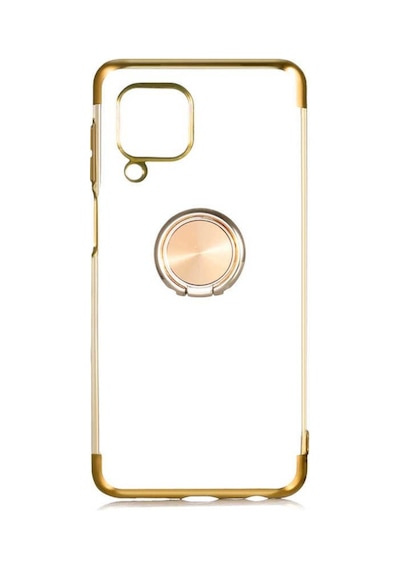 Huawei P40 Lite Köseleri Renkli Yüzüklü Standli Seffaf Kilif 295079931 - Renk-Kampanya / Gold-Istemiyorum