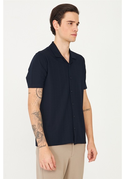 Lacivert Gömlek T-shirt Laci