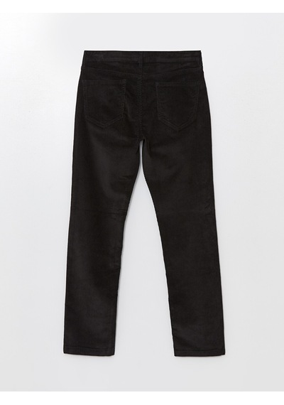 Lcwaıkıkı Classic Siyah Standart Kalıp Kadife Erkek Chino Pantolon