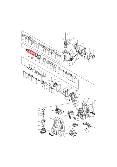 Makita DHR243 Uç Kovanı Ürün Kodu 140266-1