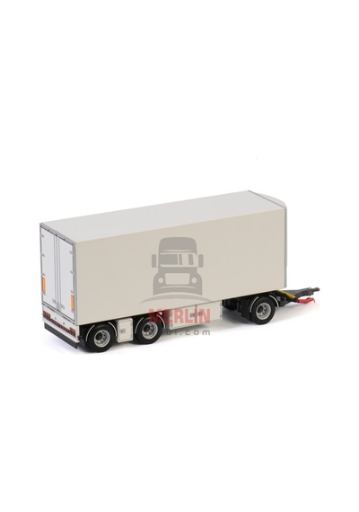 1/50 - White Line Turntable Drawbar Frıdge Traıler - 3 Axle