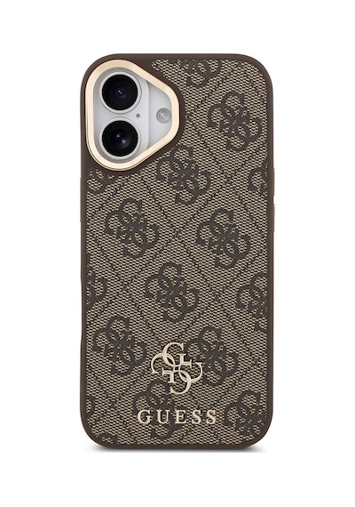 Apple Uyumlu iPhone 17 Guess Lisanslı 4g Ve Yazı Logolu Kılıf&ekran&lens Koruyucu 3in1 Aksesuar Seti Siyah Siyah