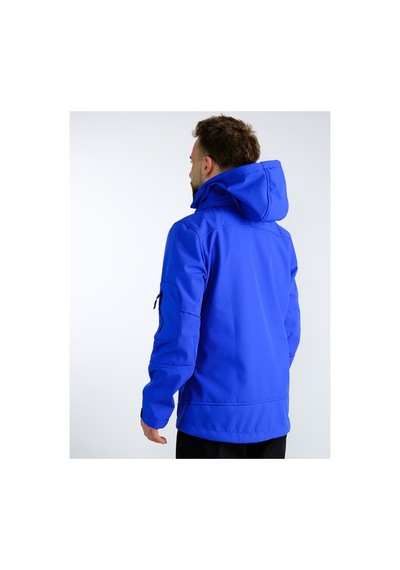Outdo Premium Softshell Çıkarılabilir Kapüşonlu Mont Rüzgar Geçirmez Su İticidir Mavi Mavi