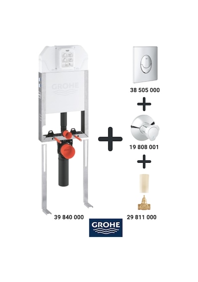 Gömme Rezervuar Seti Uniset Slim Buton 3850500 Vana 19808001 Dahil 4 Parça Renkli