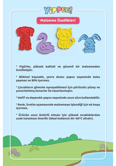 Renkleri Öğreniyorum Evcil Hayvanlar Renk Eşleştirme Oyunu 40 Parça