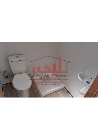 21M² Ahşap Desenli Betopanlı Çatı+Verandalı Modern Ev Konteyner