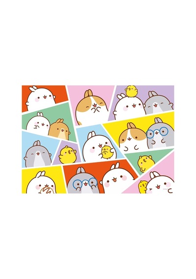 Mol 714 Molang 100 Parça Lisanslı Puzzle