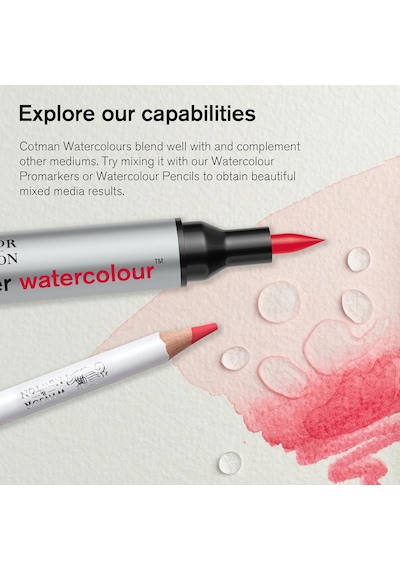 0303076 Cotman Aquarellfarbe, Ausgezeichnete Transparenz, Farbkraft Und Verarbeitungseigenschaften, 8 Ml Tube, Umbra Gebrannt