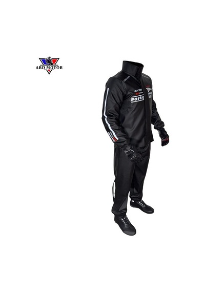 Forte Gt 2001139 Racing Flag Pvc Yağmurluk Takım Siyah