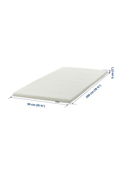 Ikea Nısseholm Tek Kişilik Yatak Pedi, Beyaz, 90x200 Cm