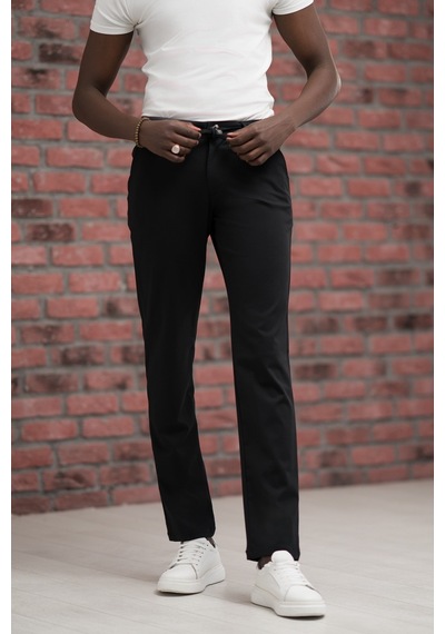 Paul Martin Regular Fit Likralı Penye Kumaş Beli İplikli Ve Lastikli Jogger Pantolon Siyah Paul Martin Regular Fit Likralı Penye Kumaş Beli İplikli Ve Lastikli Jogger Pantolon Siyah
