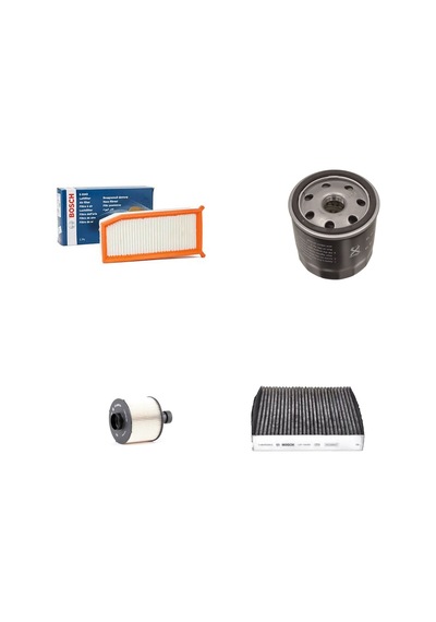 Sardes Filtre Seti Renault Captur 1.5 Dizel 2013-2019 4lü Hava + Yağ F. + Yakıt + Polen