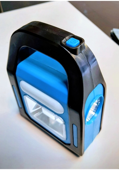 Xtechnx Powermaster Hb-9707a-2 3 Kademeli Usb Çıkışlı Şarjlı Solar Lamba Işıldak Mavi