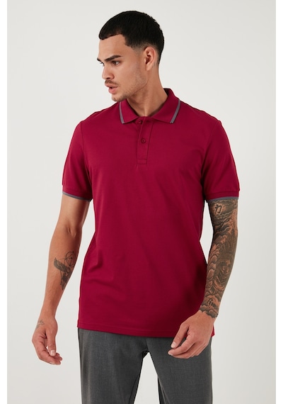 Buratti Pamuklu Regular Fit Erkek Polo Yaka T Shirt 5902063 Bordo