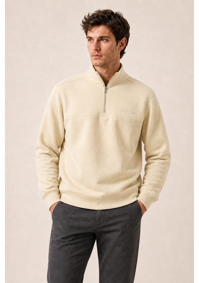 Redline Krivs Bisiklet Yaka Regular Fit Kışlık Sweatshirt Bej
